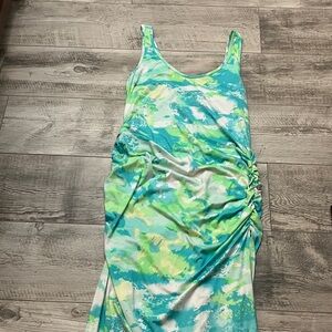 Ashley Stewart Green and Blue Dress